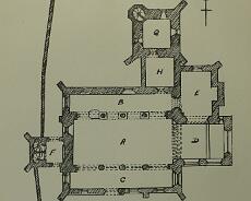 DSC00422 Plan of Lapworth Church from 1950s visitors' guide
